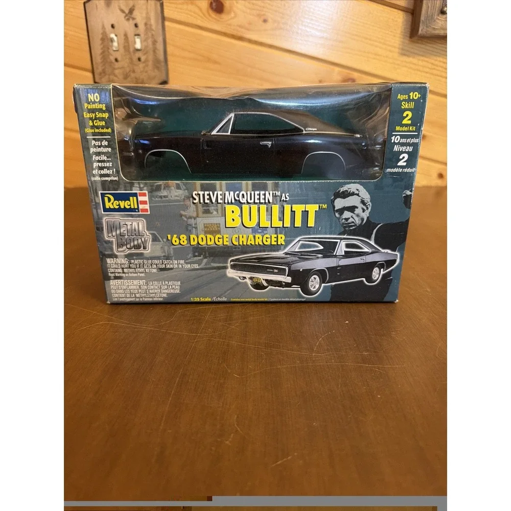 New Steve McQueen Bullitt Revell 68 Dodge Charger 1:25 Metal Body Kit